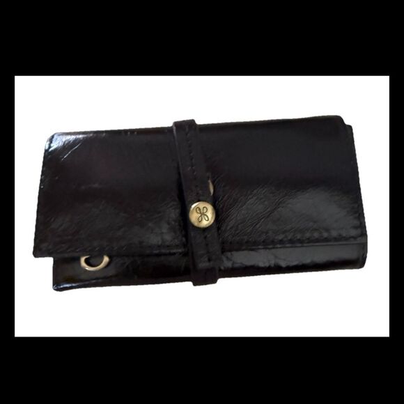 Hobo intl Allure Black Leather Jewelry Roll Organizer - Picture 1 of 3